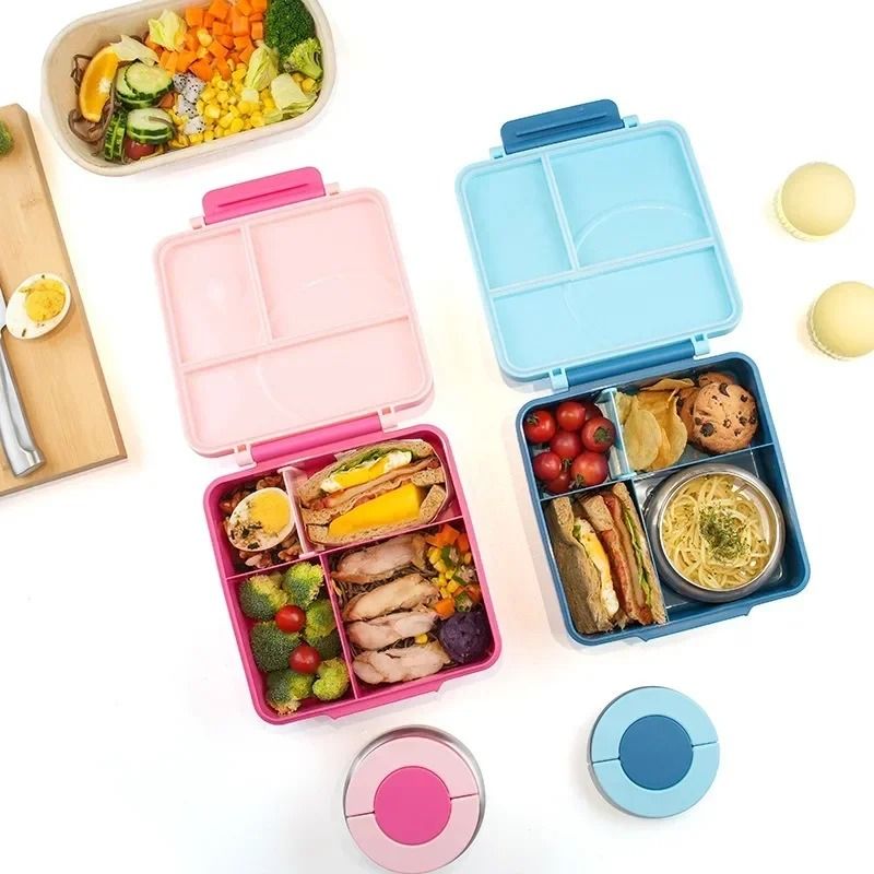 Professional Leak-Proof Bento Lunch Box with Stainless Steel Soup Bowl
