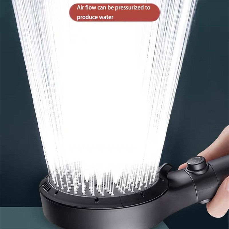 Multifunctional Six-Speed Shower Head Enhanced Booster Adjustable Shower Head for Household Bathroom Use