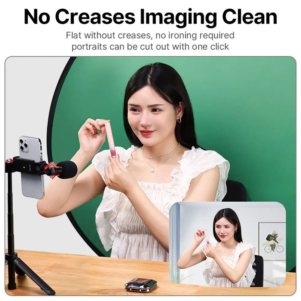 Studio Chair Chromakey Backdrop | High-Fidelity Green & Blue Screen Photography Kit