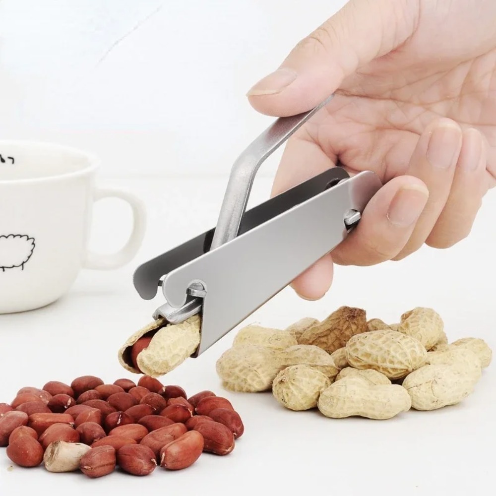 Stainless Steel Melon Seeds Sheller, Nuts Opener, Plier Clamp, Pistachio Walnut Pine Opener, Sunflower Seeds Peeler