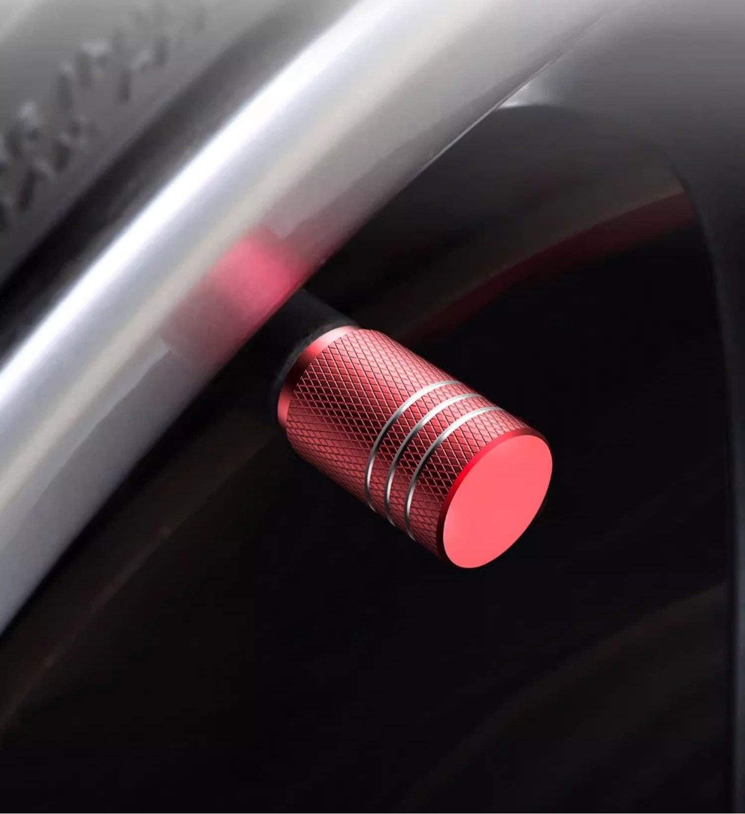 Car Tire Valve Stem Caps, Durable Knurling Design Aluminum Air Valve Caps – Universal Wheel Stem Covers