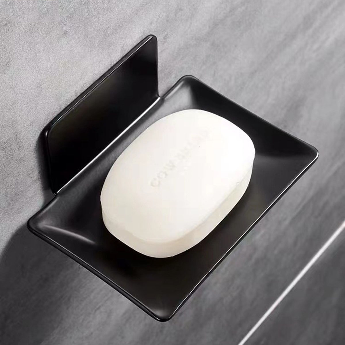 Bathroom Soap Dish Wall Mounted Aluminum Alloy Soap Holder With Drain Water Soap Box Bathroom Accessories