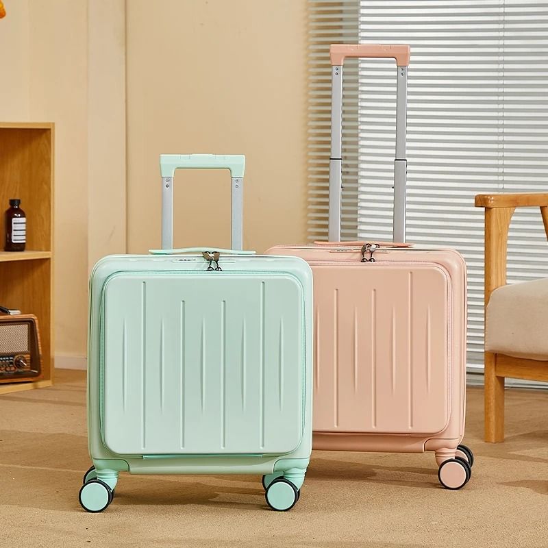 Lightweight 18 Inch Travel Suitcase with Large Capacity and Swivel Wheels