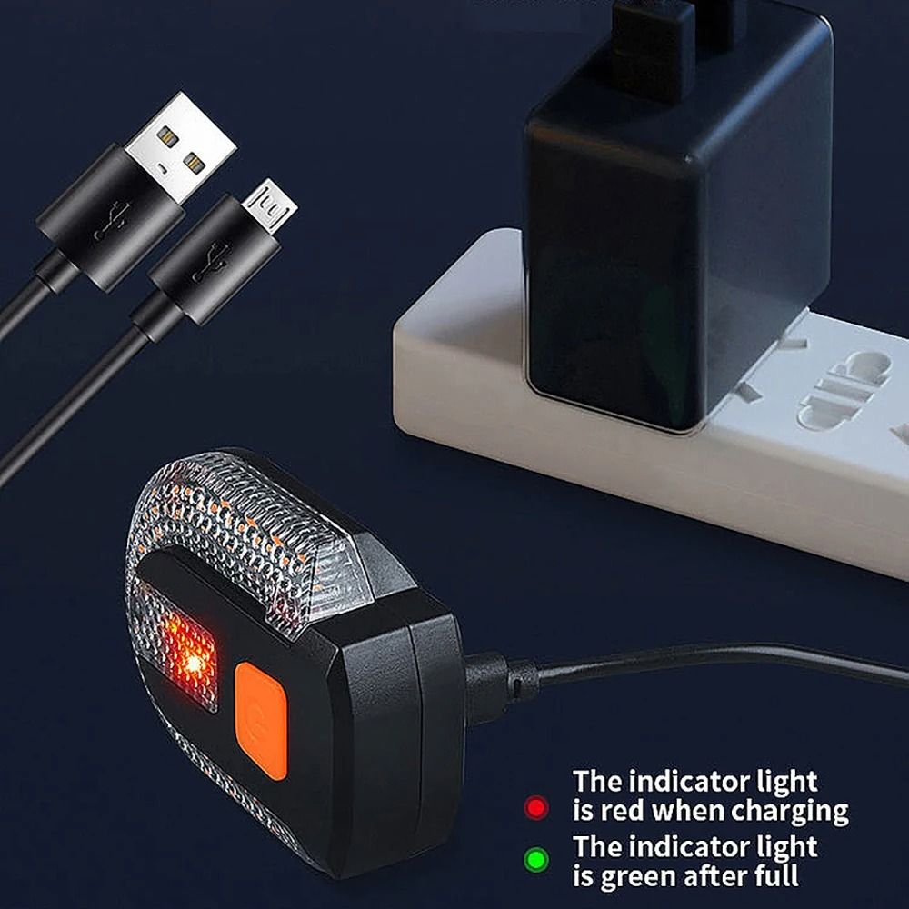 Wireless Bicycle Turn Signal Rear Light with USB Rechargeable LED Tail Lamp