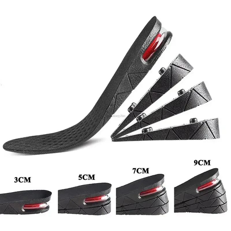 Air Shoe Cushion Height Increase Insoles, Adjustable Lift Inserts for Men and Women, Invisible Cut-to-Size Taller