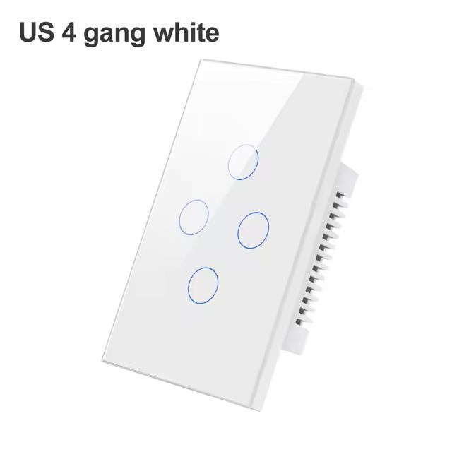 WiFi/Zigbee Smart Light Switch – Touch Control, No Neutral Wire Required, Compatible with Alexa & Google Home