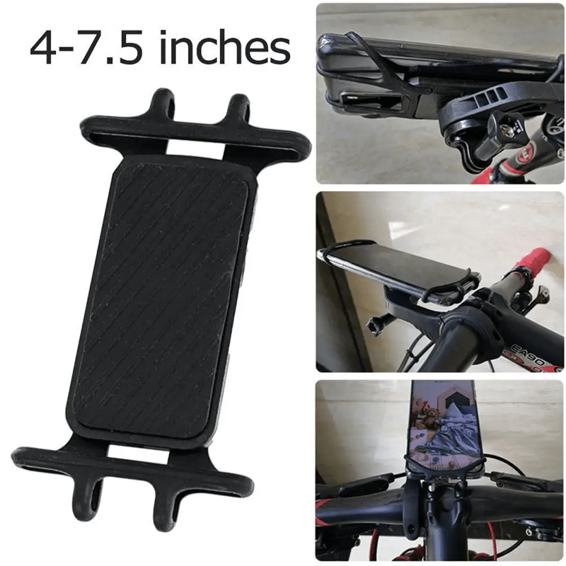 Universal Bike Phone Holder Shockproof Silicone Mount