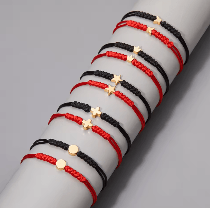 FateBond Handmade Red String Bracelets – Braided Couples Set for Luck, Protection & Connection