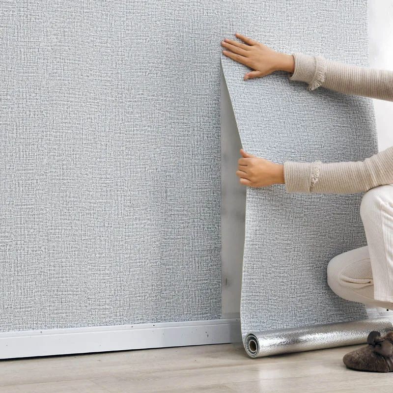 Self Adhesive 3D Wall Sticker Waterproof Cement Gray Wallpaper