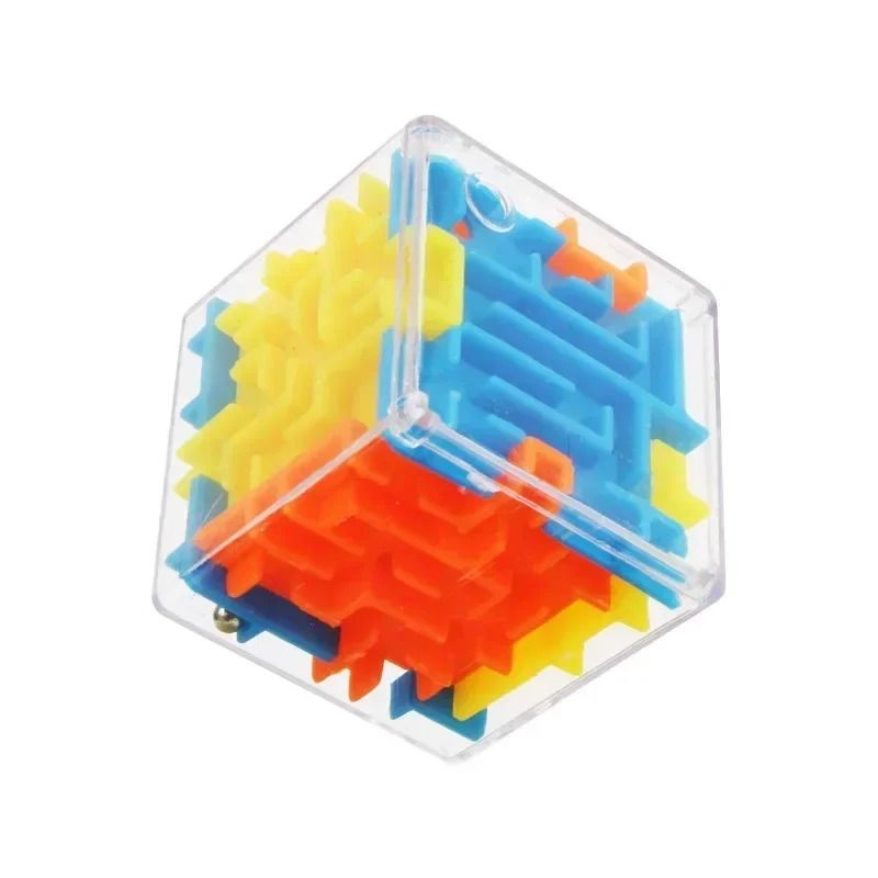 3D Maze Magic Cube Six-sided Transparent Speed Puzzle