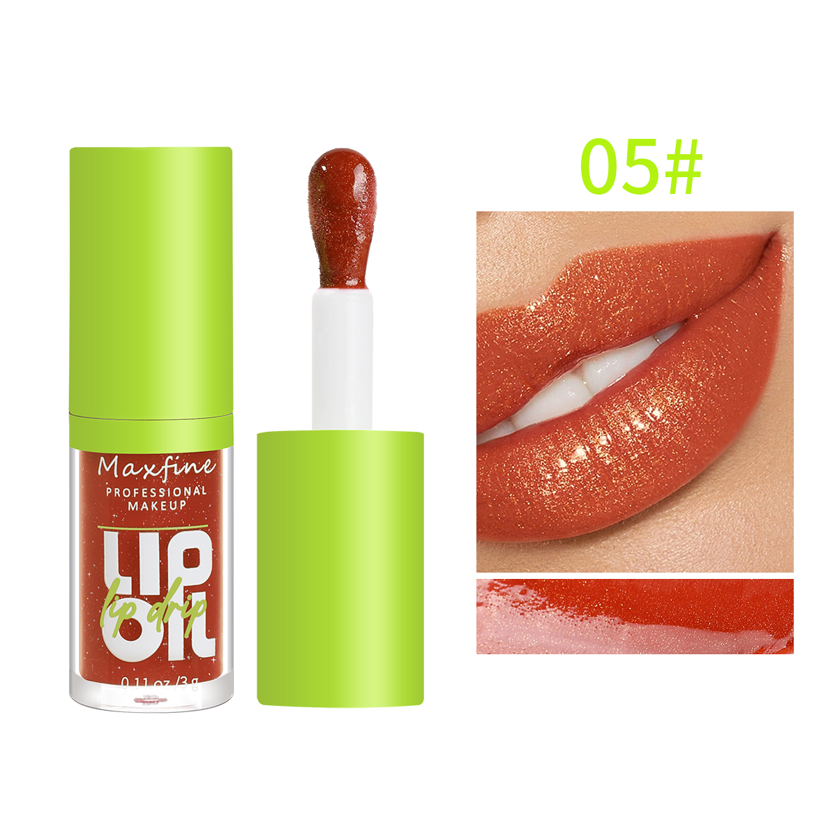 Natural Lip Enhancer, Moisturizing Transparent Liquid Lip Gloss with Shine & Hydration
