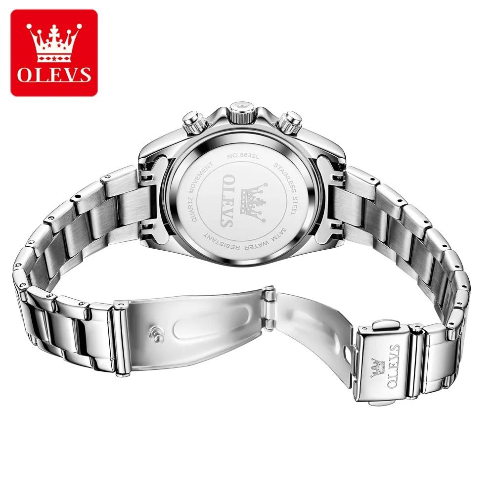 Womens Luxury Quartz Watch with Date and Luminous Display