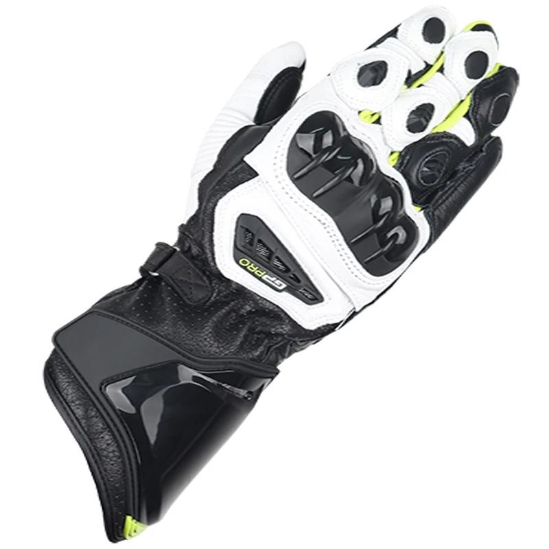 Two X Gp Pro Motorcycle Leather Long Protection Motorbike Racing Touch Screen Gloves
