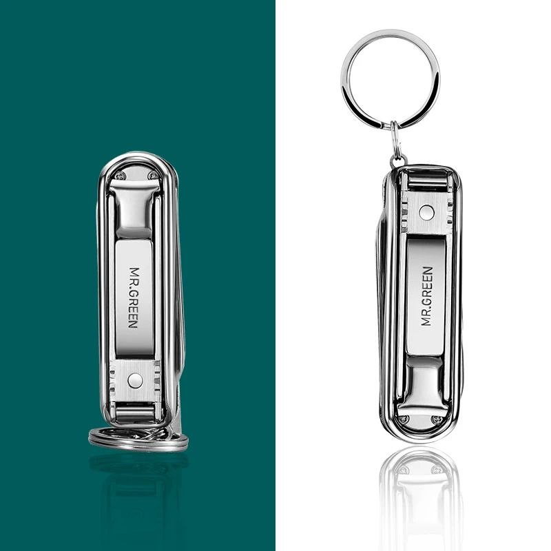 MR GREEN Multifunctional Nail Clipper Stainless Steel Nail Cutter with Six Functions
