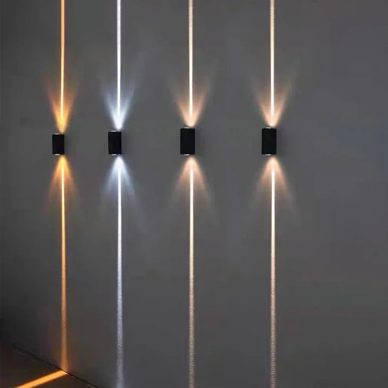 Silver Aluminum Outdoor Wall Light – 6W IP65 Up & Down Waterproof Porch Sconce