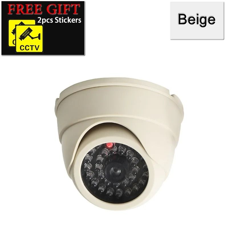 Dummy Dome CCTV Camera with Flashing LED Security Decoy