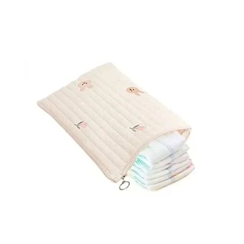 Bear Embroidery Maternity and Diaper Messenger Bag