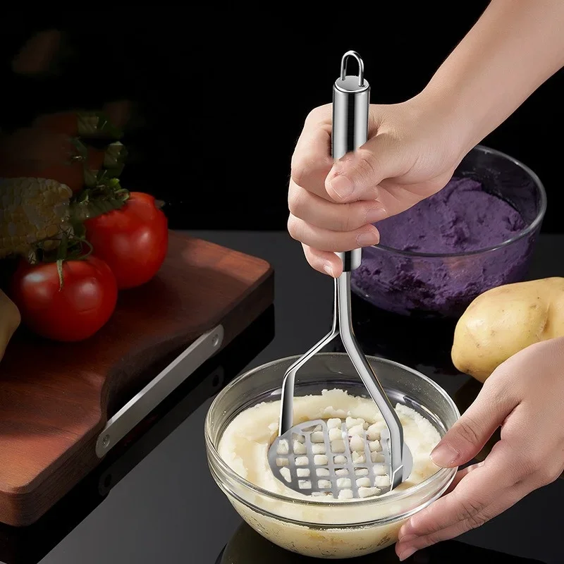Stainless Steel Potato Ricer and Potato Press Masher for Smooth Homemade Puree