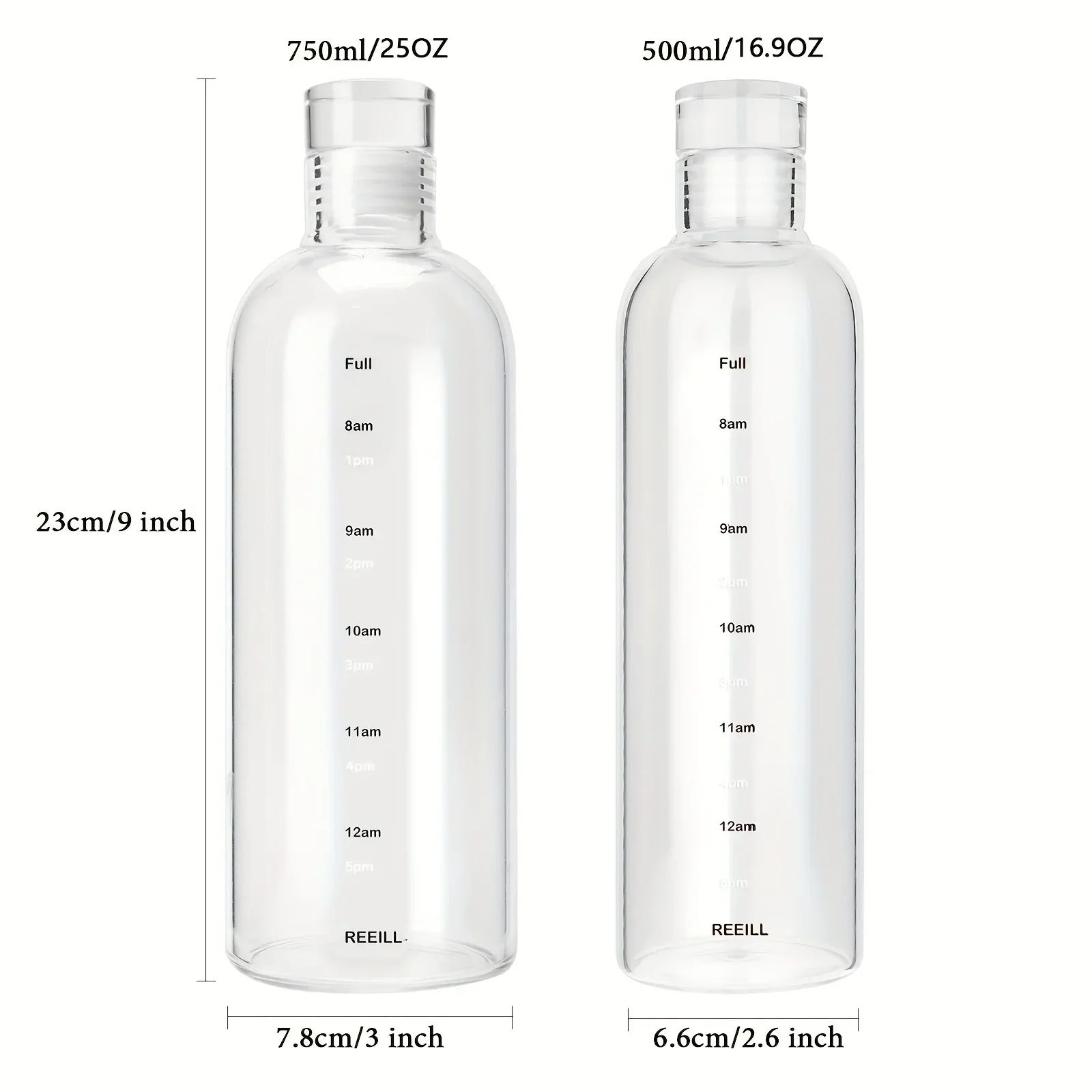 Premium Hydration Time Tracker Water Bottle – Leakproof Sports Bottle for Gym, School, Daily Use