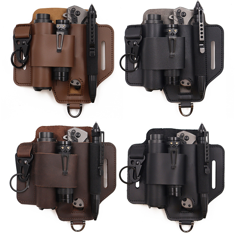 Tactical EDC Tool Holster Survival Storage Pocket Multifunctional Flashlight Sleeve Universal New In Stock