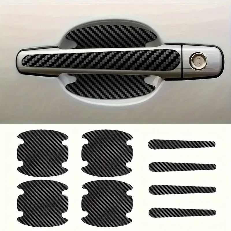 8-Piece Car Door Handle Scratch-Proof Protective Sticker Set