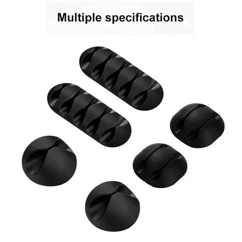 Silicone Cable Cord Wire Organizer Self Adhesive Desk Cable Management Clip