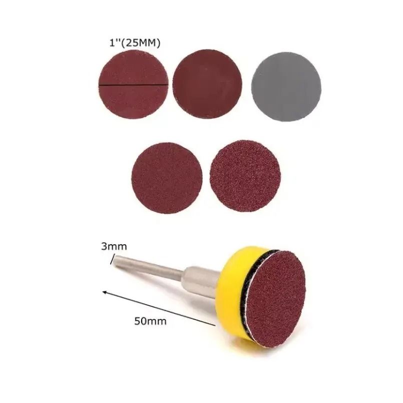 100-Piece Precision 1-Inch Sandpaper & Sanding Disc Set