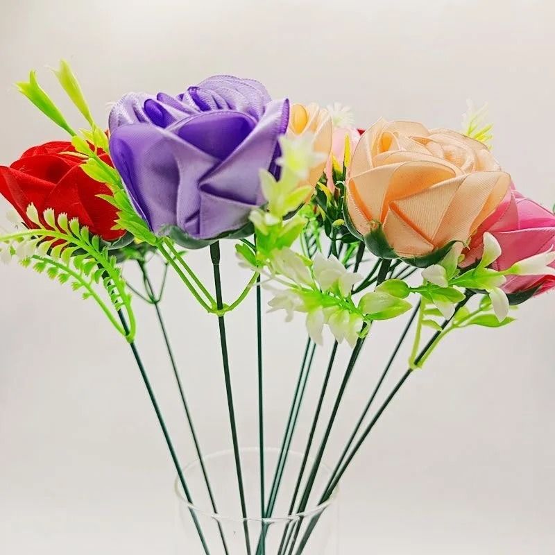 Flexible Floral Stems with Professional Floral Tape – Durable Iron Wire for DIY Flower Arrangements