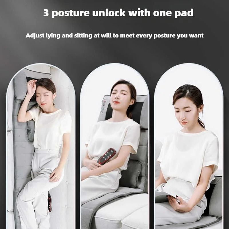 Electric Massage Mattress Full Body with Heating and Vibration Control