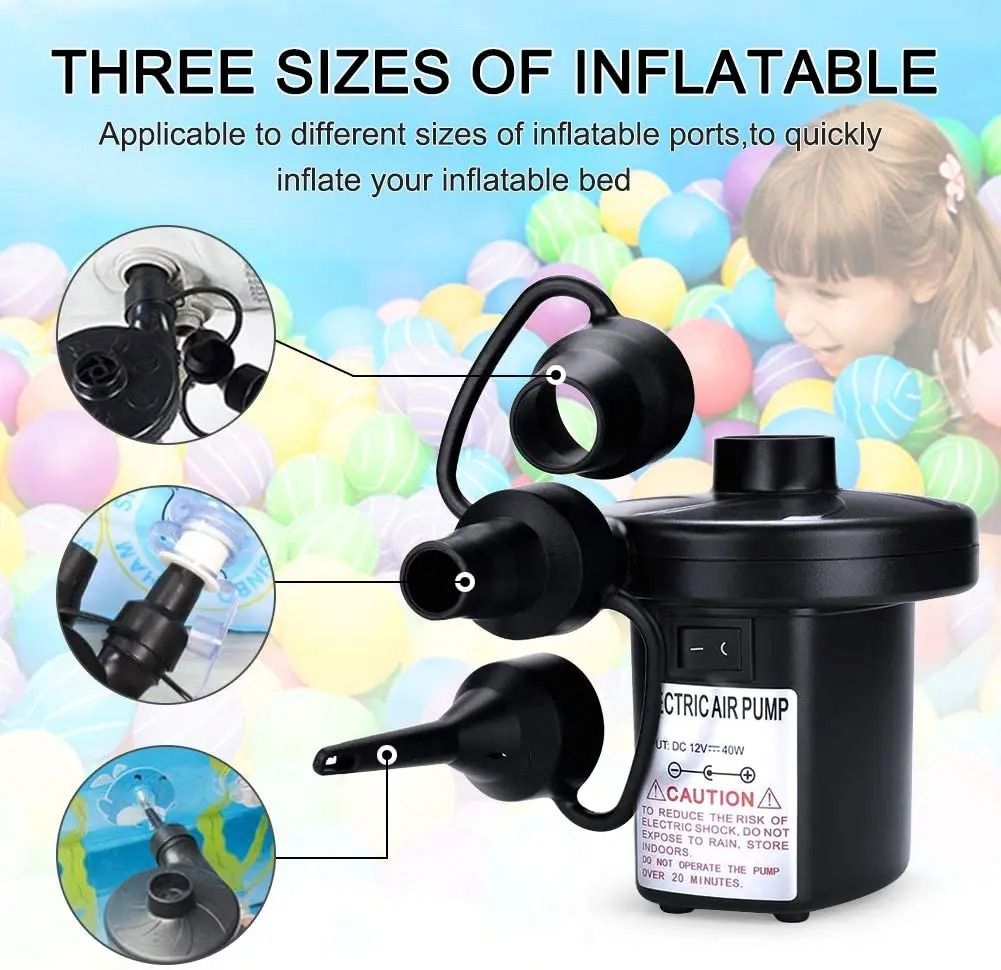 Mini Electric Inflatable Air Pump for Mattress Pool and Camping