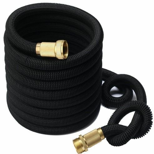 Expandable Stronger Deluxe Garden Hose, Water Hose , Durable, Leak-Proof, Flexible, Solid Bras
