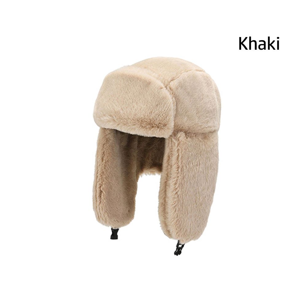 Thick Bomber Hat, Russian Winter Trapper Earflap, Ushanka Snow Cap