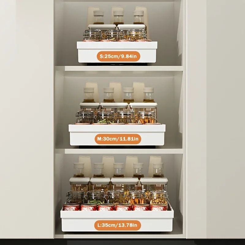 No-Drill Magic Tray Slide-Out Organizer
