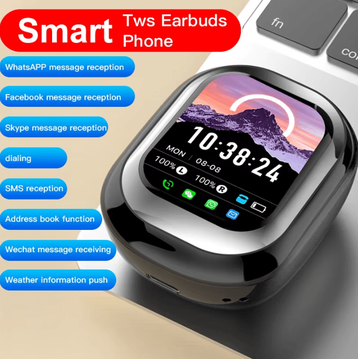 SE-ONE TouchScreen Pro Wireless TWS Earbuds with LED Display & App Control