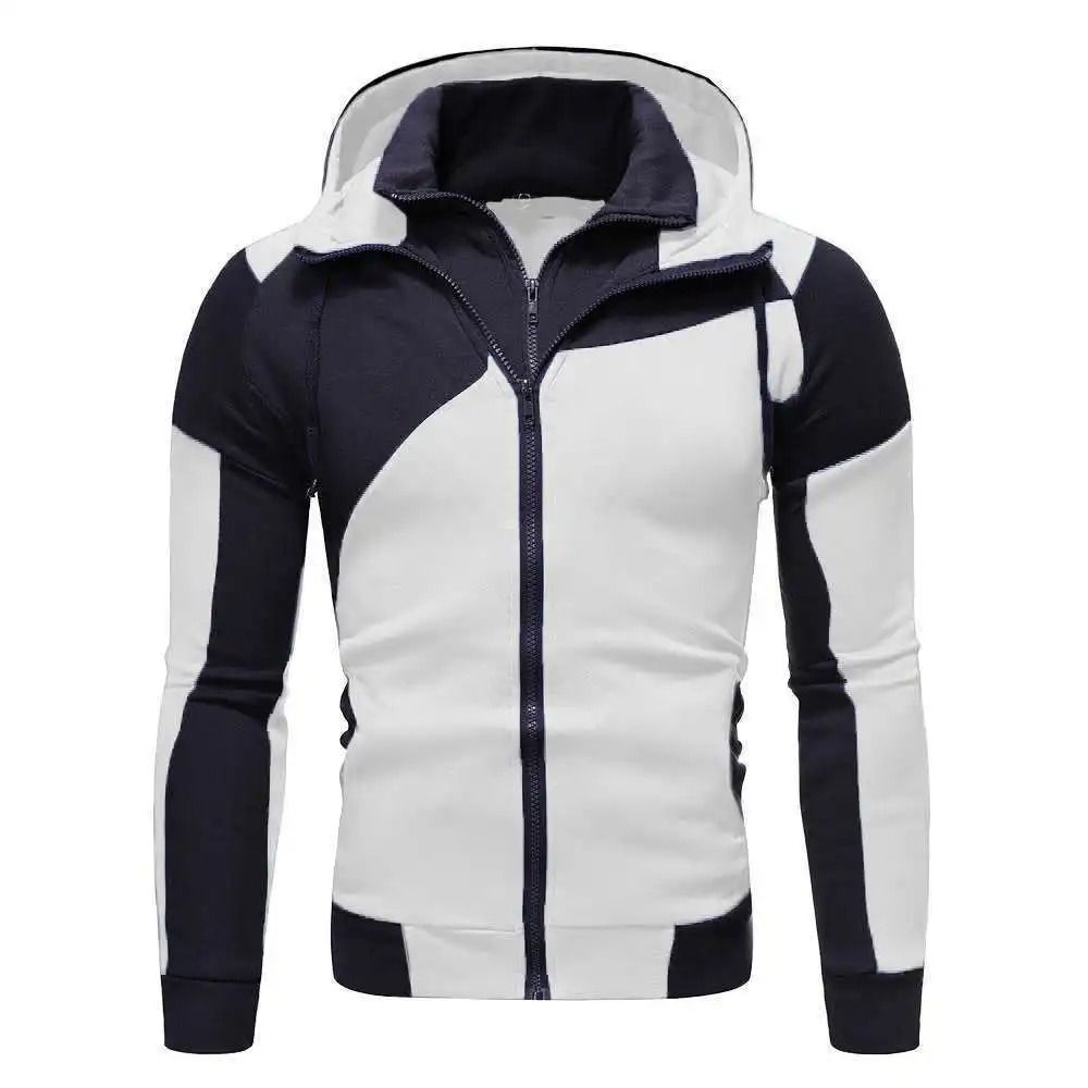 Mens Zip Up Fleece Bomber Jacket Hooded Casual Coat