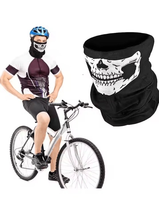 Breathable Skull Balaclava Face Mask Seamless Neck Gaiter Headwear