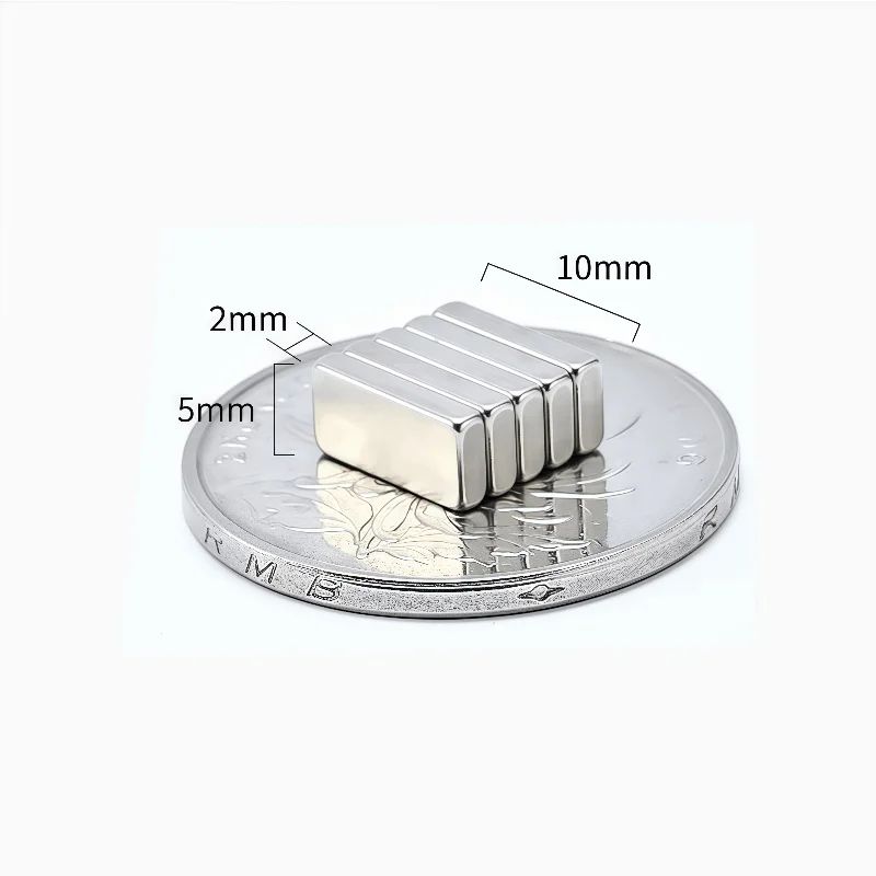 N52 Neodymium Square Magnet Set, Strong Rare Earth Mini Block Magnets, 10-Pack
