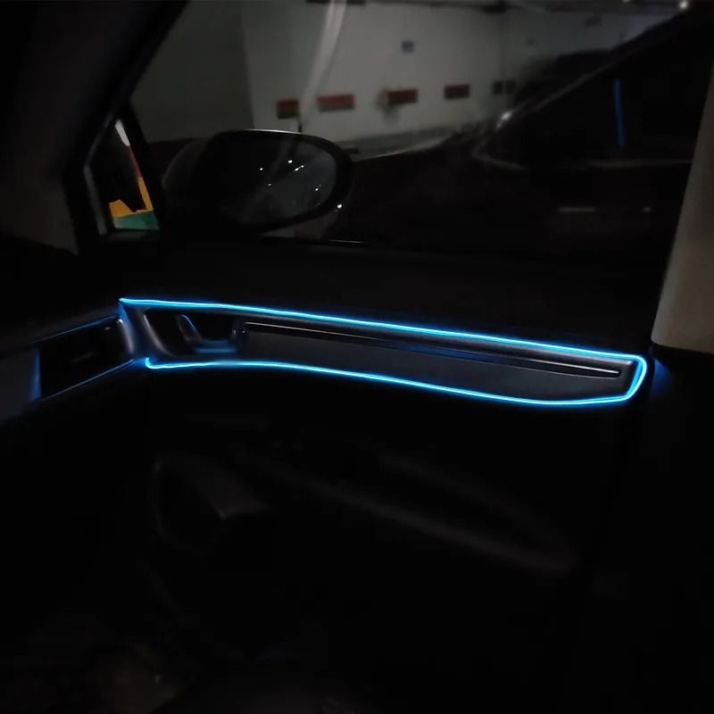 Car Interior LED Neon Strip Ambient Light USB Flexible Lighting