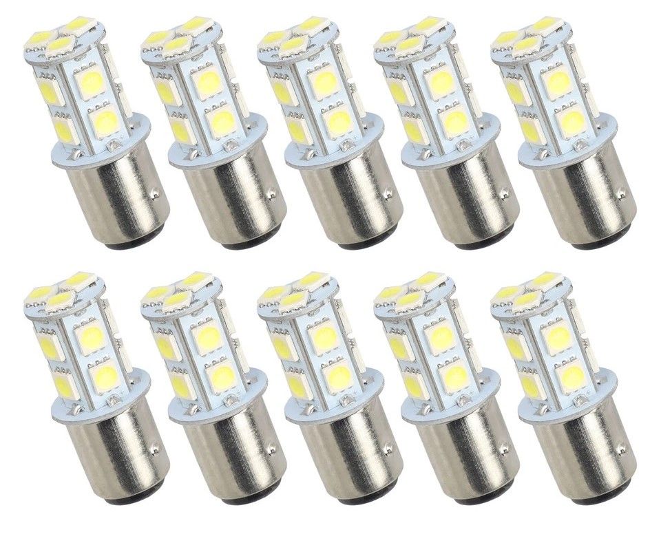 LED Car Tail Brake Light Bulb White, SMD, High Brightness for Enhanced Safety