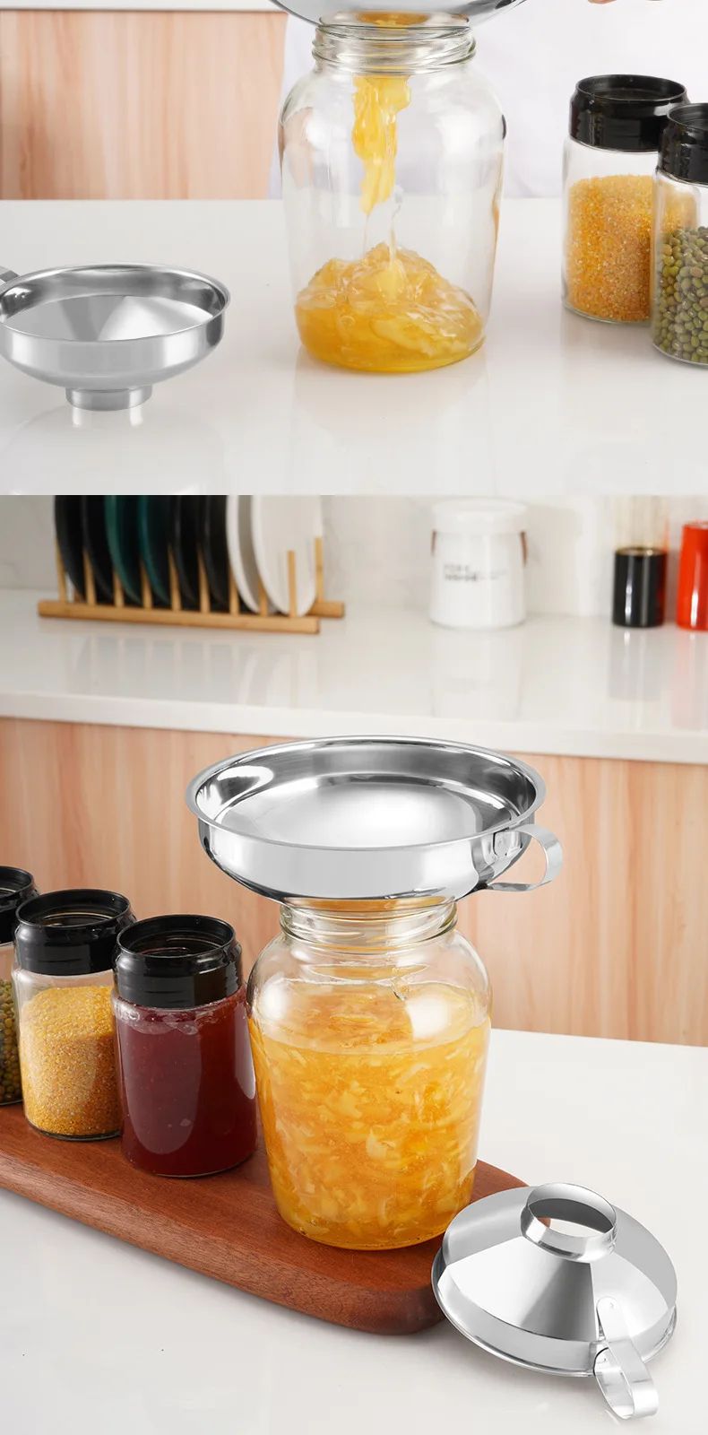 Stainless Steel Wide Mouth Canning Funnel