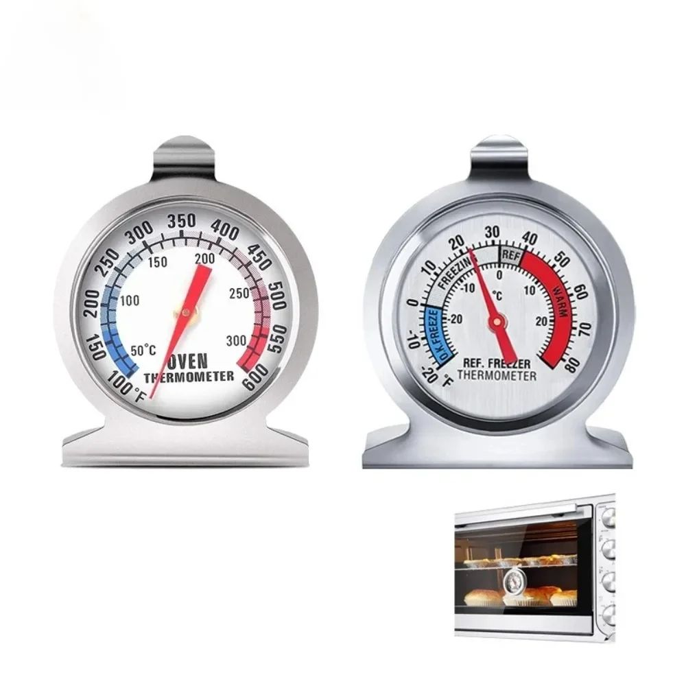TempMaster Stainless Steel Oven & Grill Thermometer - Accurate oven thermometer for Baking, BBQ & Freezer Use