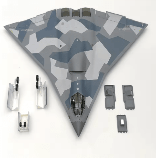 J36 Fighter Jet Model Airplane 1 to 72 Scale Metal Aircraft Display with Base