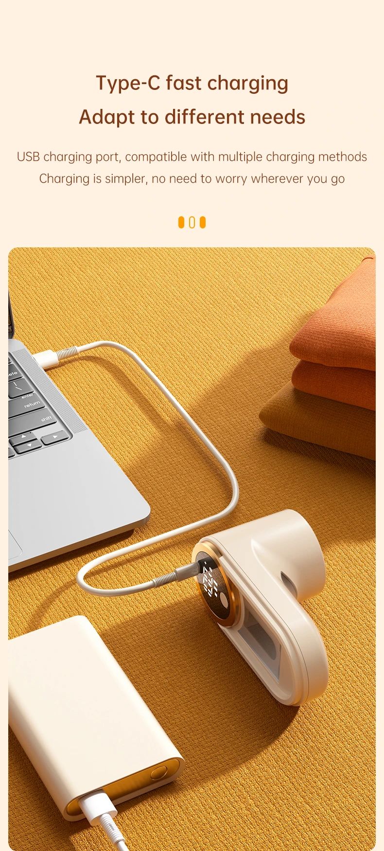 Rechargeable Fabric Shaver Lint Remover