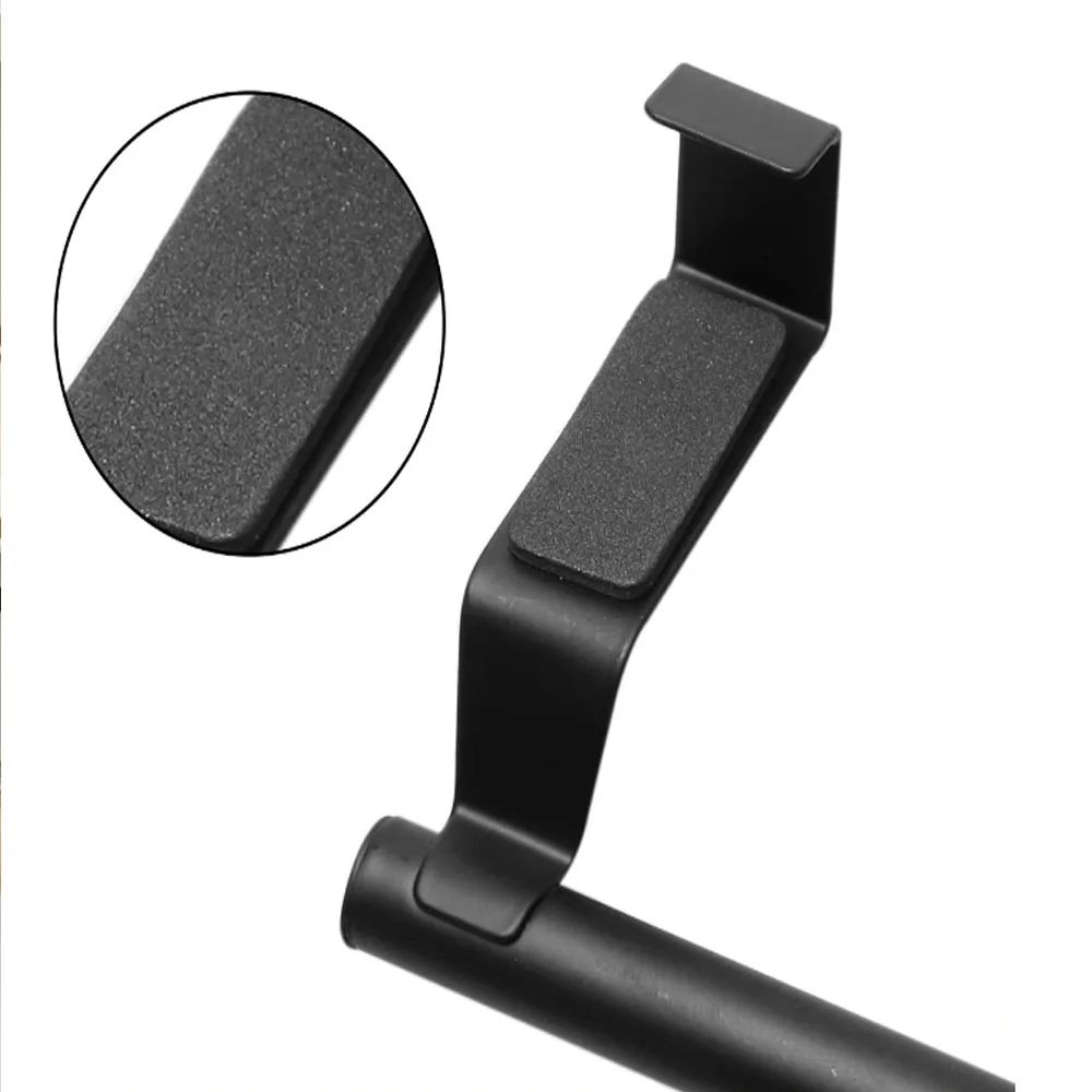 Black No Drill Towel Rack