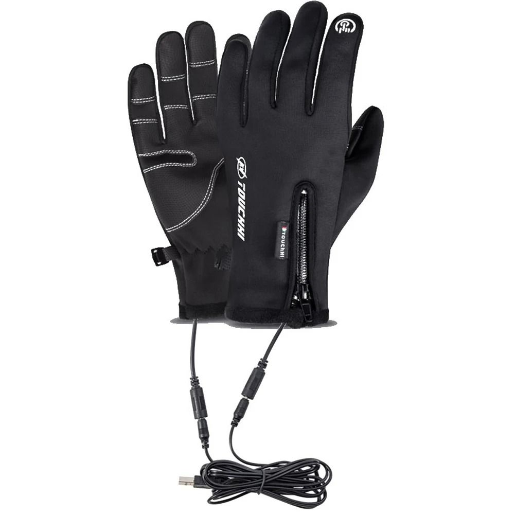 USB Heated Touchscreen Winter Gloves Electric Warm Gloves for Men and Women