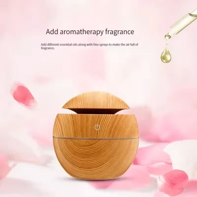 USB Mini Wood Grain Aroma Diffuser and Air Purifier