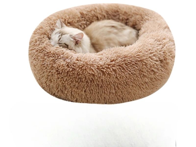Plush Pet Nest Round Cat Dog Bed
