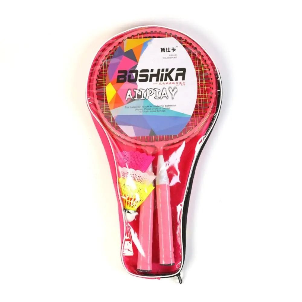 Childrens Lightweight Badminton Set – Iron Alloy Double Racquet Set – High-Yield Athletic Interaction Hub