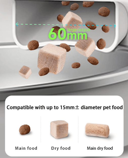Automatic Cat Feeder Camera Pet Smart Cat Food Kibble Dispenser 2.4G/5GWiFi Tuya APP Control