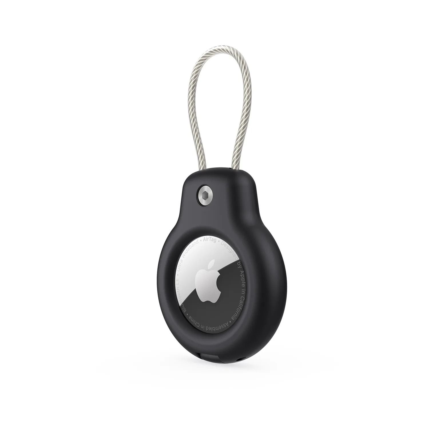 Apple AirTag keychain holder with Steel Wire Cable Anti Lost Protective Case